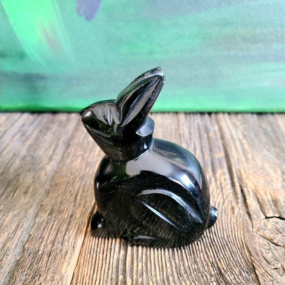 Black Onyx bunny rabbit. - Picture 2 of 6
